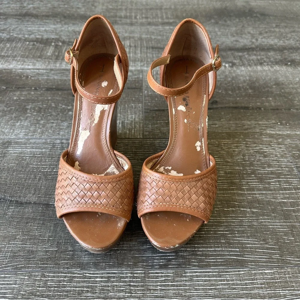 Banana Republic Women’s Nicola Tan Woven Wedge Sandals